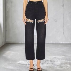 🔥Torn by Ronny Kobo
mariah jean torn by ronnie kobo size 26/2 black NWT/$550🔥